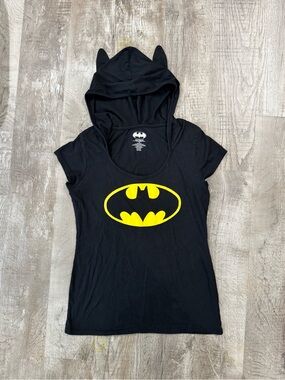 Batman Black Tee with hood